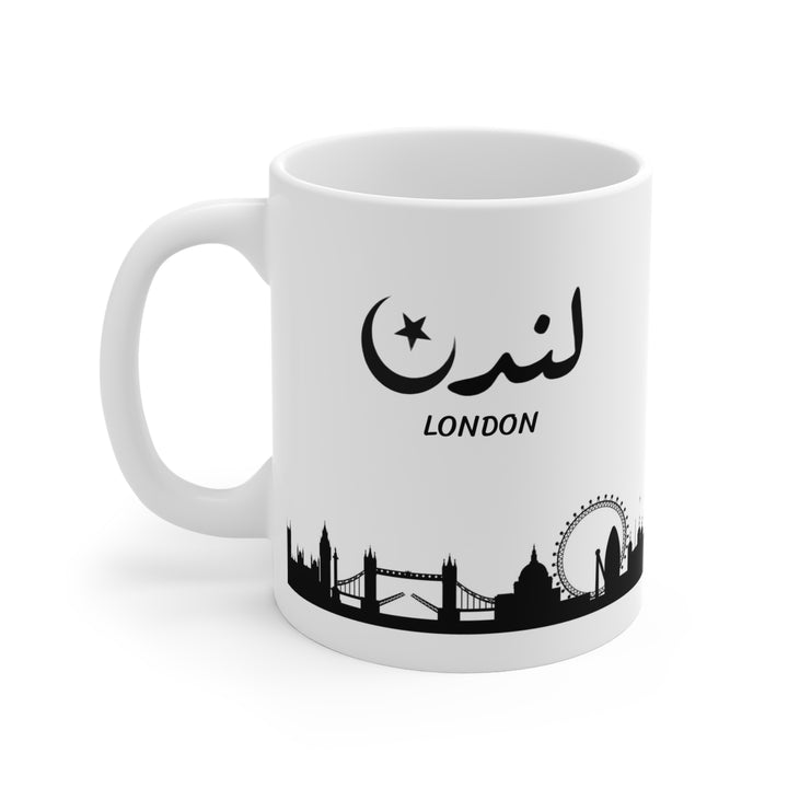 White Ceramic Mug- London